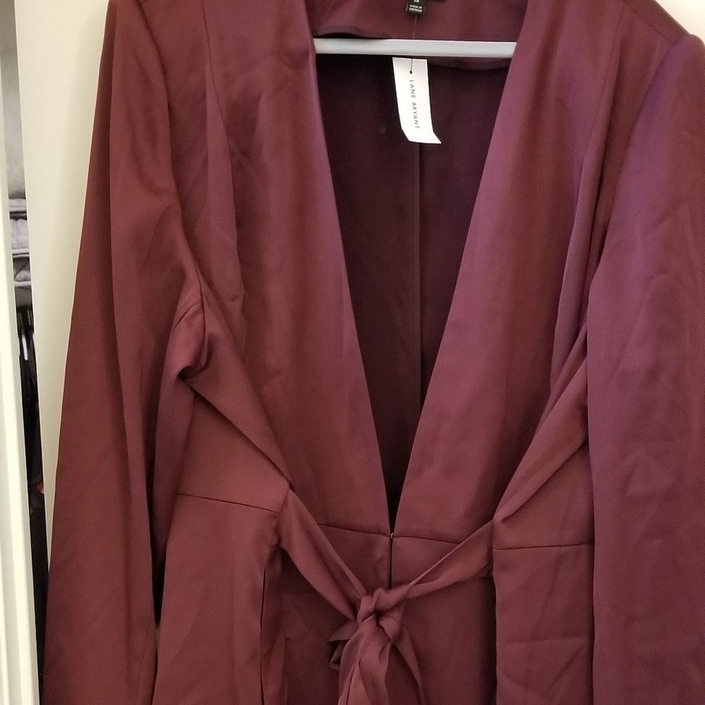 Burgundy blazer